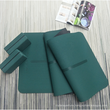 Eco-friendly 1830x610x5mm Plastic Material 100% Tpe China Supplier Non Pu Anti Slip High Quality Tree Rubber Yoga Mat